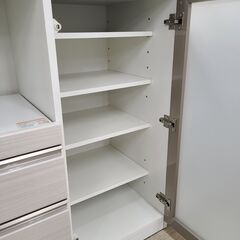 J1873【リユースのサカイ柏店】NITORI　ニトリ　レンジ台　カウンター　ポスティア90WH　クリーニング済みの画像