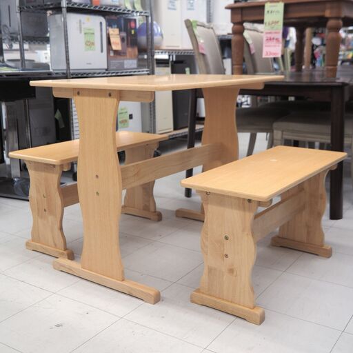 ダイニング3点セット　リユース品　価格　7,700円