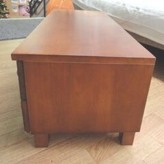 ローボード 高さ31㎝ 幅89㎝ 引出し×3杯 テレビ台 TV台 カラフル 木製 ブラウン系 西岡店の画像