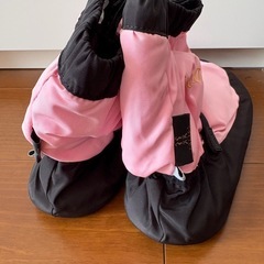 訳あり★Sansha ウォームアップシューズ サイズ5 ピンク/黒 バレエ　ダンス ピラティス ヨガ スポーツ 部屋履きの画像