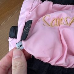 訳あり★Sansha ウォームアップシューズ サイズ5 ピンク/黒 バレエ　ダンス ピラティス ヨガ スポーツ 部屋履きの画像