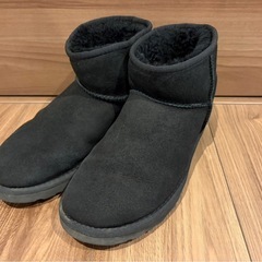 ★UGG ブラック ムートンブーツ 25cmUGG ブラック ムートンブーツ アグ ブーツの画像