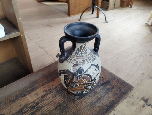 置物 オブジェ 花瓶 壺 古代ギリシャ神話風/UJー1391 2F (ken) 鬼無の