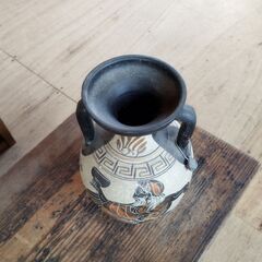 置物 オブジェ 花瓶  壺 古代ギリシャ神話風　/UJー1391 2Fの画像