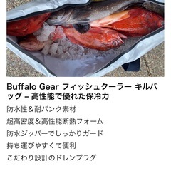 Buffalo Gear (バッファローギア) 断熱フィッシングクーラーバッグ　120x45cm の画像