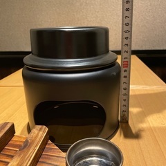陶器製釜飯コンロ付きセットの画像