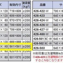 カクダイ 洗濯機用防水パン 640mm 426-420-W 新品未使用品の画像