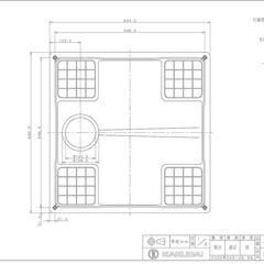 カクダイ 洗濯機用防水パン 640mm 426-420-W 新品未使用品の画像