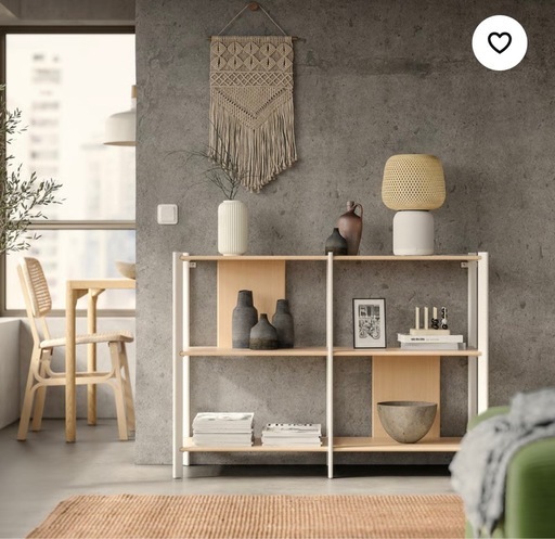 IKEA 木製ラック ホワイト