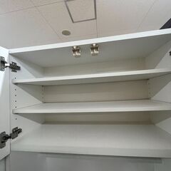 【ジャングルジャングル滋賀草津店】ジモティ来店特価‼ 食器棚 ニトリ ホワイト J-251223の画像