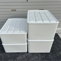 衣装ケース　プラスチックケース　大×2 中×2 4個 mw0868の画像