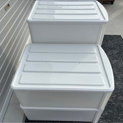 衣装ケース　プラスチックケース　大×2 中×2 4個 mw0868の画像