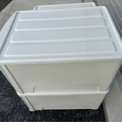 衣装ケース　プラスチックケース　大×2 中×2 4個 mw0868の画像