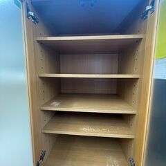 【ジャングルジャングル滋賀草津店】ジモティ来店特価‼ 食器棚 ナチュラル J-251224の画像