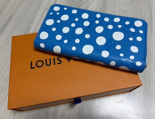 ★ LOUIS VUITTON草間彌生 モノグラム アンプラントジッピーウォレット ルイヴィトン ブルー 長財布