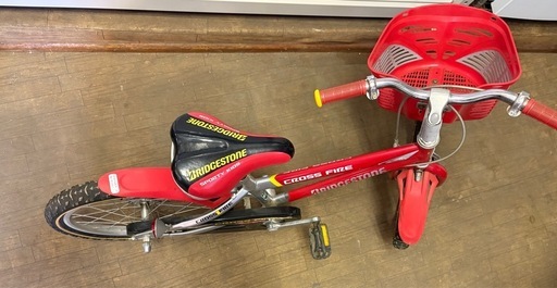 kids赤自転車
