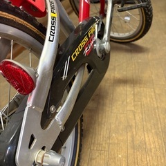 kids赤自転車の画像