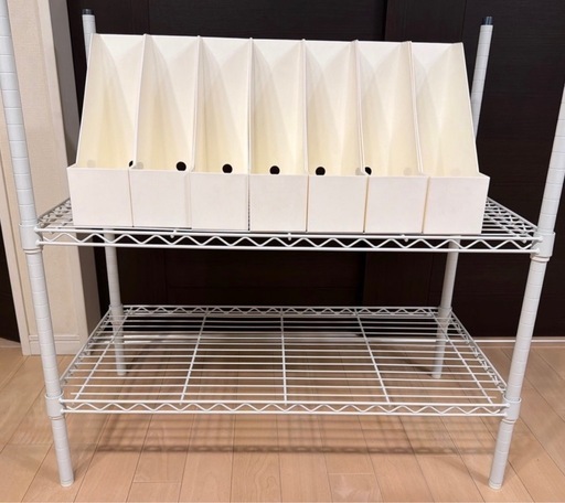 ️ 早い者勝ち‼️迅速な方優先‼️スチールラック＋書類ボックスセット