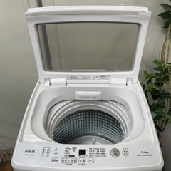 R486 ☀️ ジモティー限定特別価格！ AQUA 洗濯機 （洗濯7.0㎏) 20年製 AQW-GV70H ⭐ 動作確認済 ⭐ クリーニング済の画像