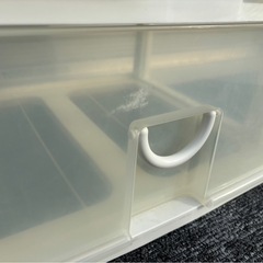 衣装収納チェストホワイト3段 幅50cm mw0867の画像