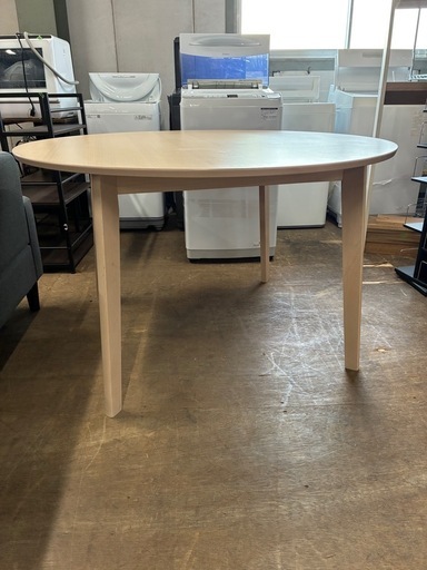 美品・丸いダイニングテーブル　4人がけ（商品番号14708）