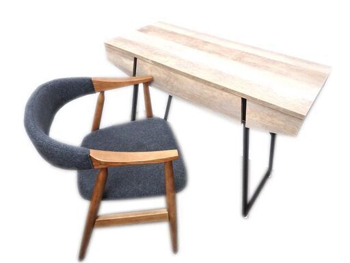 新札幌 桜屋工業株式会社 CHERRY パソコンデスク SD-664 W1000×D450×H750mm 関家具 バックスチェア W550×D555×H770mm セット No.3780