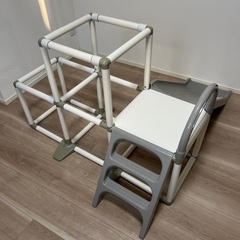 ジャングルジム付きすべり台の画像