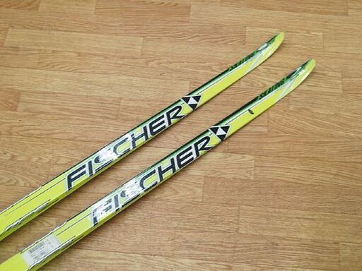187cm FISCHER クロスカントリー RCS SKATING PLUS NNN ウロコなし イエロー×ブラック フィッシャー 