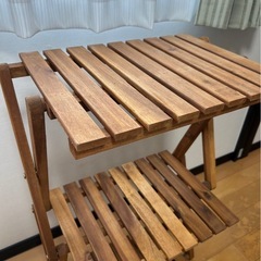 ニトリ　折りたたみ3段ラックの画像