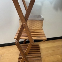 ニトリ　折りたたみ3段ラックの画像