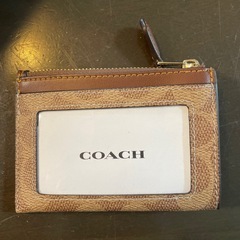 【ほぼ未使用】購入後 放置 COACH コーチ ミニ 財布 カードケース コインケースの画像