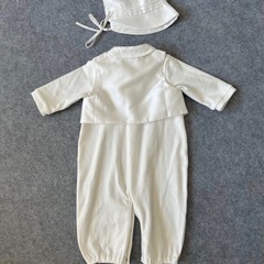 センスオブワンダー セレモニースーツ 新生児 帽子付 50-70 白の画像