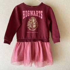 ハリーポッターHOGWARTS スウェットワンピース 110cmの画像