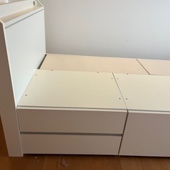 収納付きシングルベッドの画像