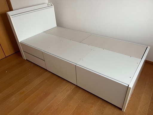 収納付きシングルベッド