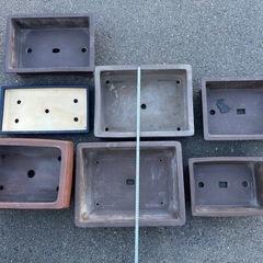 盆栽鉢セット｜サイズ違いの7点まとめの画像