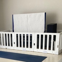 Caraz ベビーフェンス白 70cm【8枚】ベビーサークルセットの画像