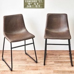【2脚セット】ダイニングチェア ダークブラウン 腰掛け 椅子の画像