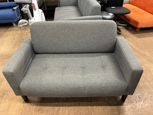 美品・グレーの2人がけソファー（商品番号14702） (ユーミーリサイクル