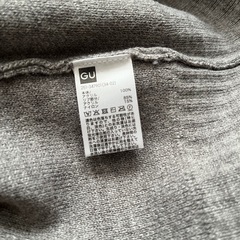 GU ニット XLサイズ グレーの画像