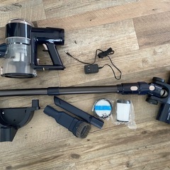 【蓋破損あり】コードレス掃除機 タッチパネル LED付き　HONITUREの画像