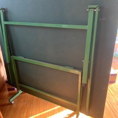 【譲ります】折りたたみ式 卓球台／キャスター付き（中古） の画像