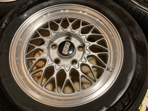小径の美学 BBS RG トヨタハブ 15インチ 6.5JJ +40 深溝TOYOタイヤ付 195/65R15 2023年製 ブレイド ノア ヴォクシー