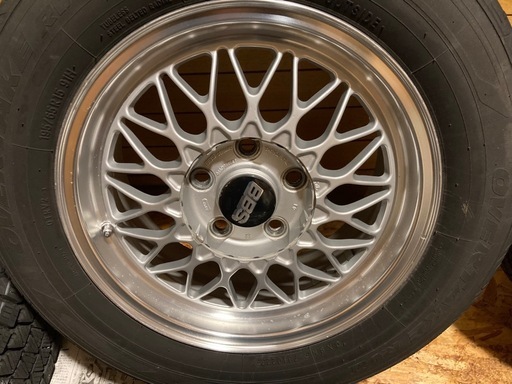 小径の美学 BBS RG トヨタハブ 15インチ 6.5JJ +40 深溝TOYOタイヤ付 195/65R15 2023年製 ブレイド ノア ヴォクシー