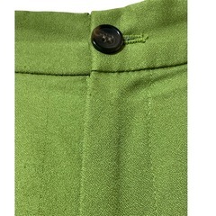 【新品】w closet スラックス ワイドパンツ 裏地付き ライムグリーン 緑 Ｓの画像