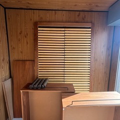 セミダブルベットフレーム　無印良品の画像