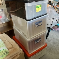 透明な代償ケース、おもちゃ入れ、保存食入れ8個ありますの画像