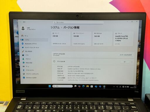 JC0464 美品 16GB レノボ T14s 14型FHD ノートPC Office2024 大容量