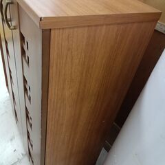 リユースのサカイ栃木店★ジモティ割あり★  シューズボックス ブラウン W87.8×D37×H100 クリーニング済み TC11803の画像