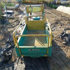 農機具 筑水　立ち乗り　 クローラ運搬車　手動ダンプ 中古の画像